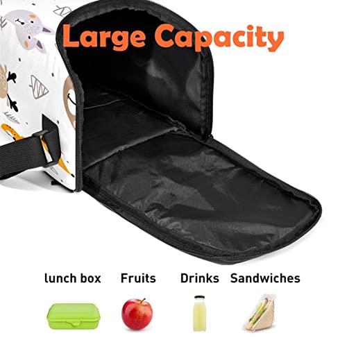 Lonchera para el trabajo y escuela con estampado animal ideal para picnics de fin de semana 3