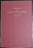 Nonlinear Functional Analysis - Proceedings Of Symposia In Pure Mathematics, Volume Xviii, Part 1 B003KKODXC Book Cover