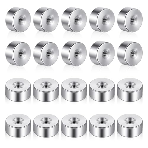 Stainless Steel Earring Backs 20pcs Silver Flat Earrings Back for Stud Screw On Earrings Back Replacements for Women Men Earrings Studs Dainty Push Pin Cartilage Earring