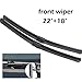 Wiper Front Rear Wiper Blades Set For Opel Astra H 5 Door Hatchback 2004-2009 Windshield Windscreen Window 22