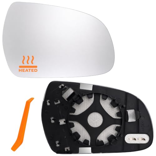 Image of Right Heated Wing Mirror Glass Replacement for Audi A3 8P1 A4 8K2 B8 A5 8T3