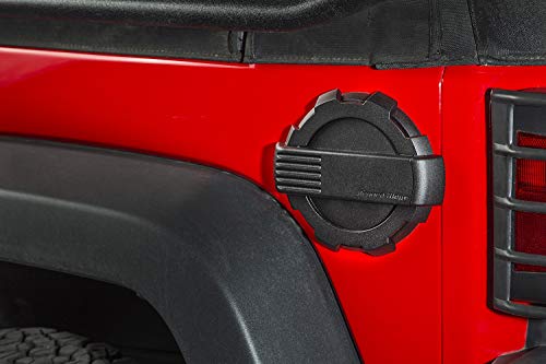 Rugged Ridge 11425.12 Elite Gas Cap Door, Non-Lock, Black; 07-18 Jeep Wrangler Jk #TOP2