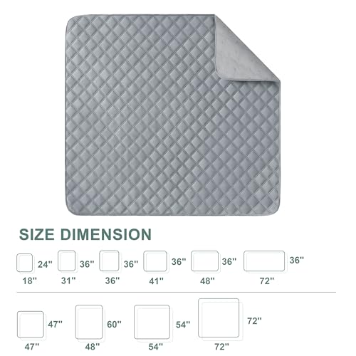 Eterish Reusable Washable Pee Pads for Dogs Extra Large 48'' x 60'' 2 Pack, Absorbent Pet Puppy Dog Training Pads Non-Slip, Waterproof Whelping Potty Pads for Dogs Leak-Proof