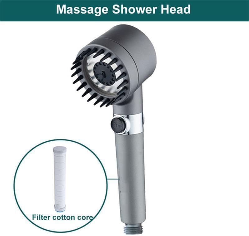 Mayaglory Masajlı Filtreli 3 Fonksiyonlu El Duş, Handshower, Massage Handshower