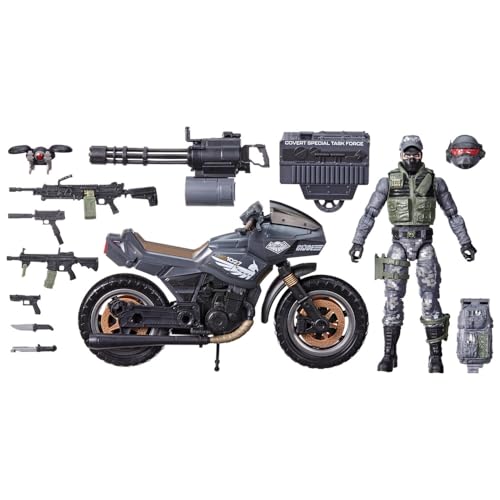 G.I. Joe Classified Series #127, Night Force Jason Shockwave Faria & Night Pursuit Cycle, 6” Action Figure, Exclusive