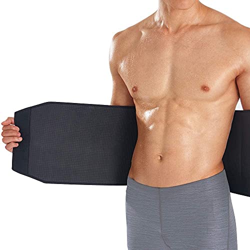 Bracoo Bauchweggürtel für Herren Damen, Schwitzgürtel für Gym, Sport, Training, Verstellbarer Fitness Gürtel, Flexibel Neopren Bauchgürtel, Waist Trainer für Fitnesstraining, SE22, L/XL