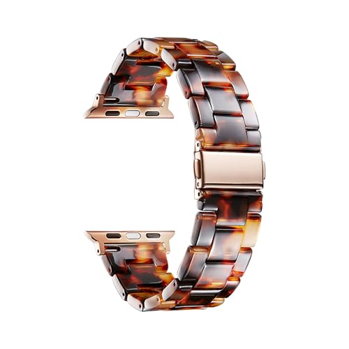 Image of BINLUN Compatible with Apple Watch Bands 38mm 40mm 41mm 42mm 44mm 45mm 46mm 49mm for Women Men Lightweight Resin Watch Straps Compatible with iWatch Series 11 /10 /9 /8 /7 /6 /5 /4 /3 /2 /1 /Ultra3 2 1 /SE3 2 1