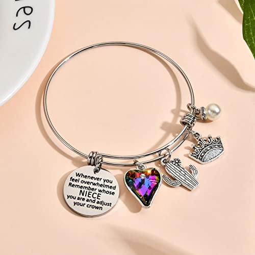 Niece Bracelet Niece Gifts From Auntie Aunt And Niece Gifts 13 Year Old 16Th Happy Birthday Gifts Graduation Gifts For Niece Charm Bangle Inspirational Jewelry Niece Gifts For Teen Girls Women #TOP3