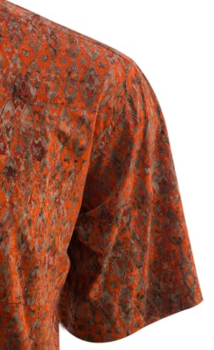 Fire Diamonds Tropical Hawaiian Cotton Batik Shirt3