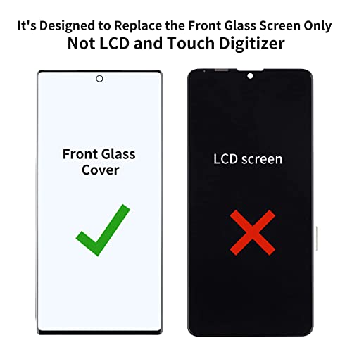 Zgxhga for Samsung Galaxy S22 Ultra Screen Replacement,Replacement Screen for Galaxy S22 Ultra Series 6.8 inch,Glass Replacement Kit with Repair Tools,Waterproof Adhesive(NO OLED & Touch Digitizer)