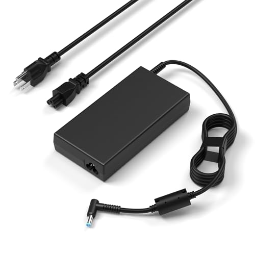 Image of Ruilezyo 120W Power Adapter Compatible with HP Docking Station Power Cord USB-C Dock G5 USB-C/A Universal Dock G2 5TW13AA Envy 15 17 Series Omen 15-5000 5100 5200 710415-001 L41856-001 Laptop Charger