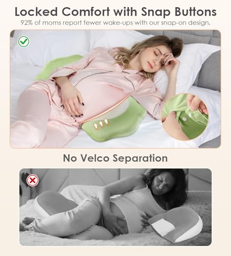 Image of DONAMA Memory Foam Pregnancy Pillow Maternity Wedge Pillow for Side Sleeper