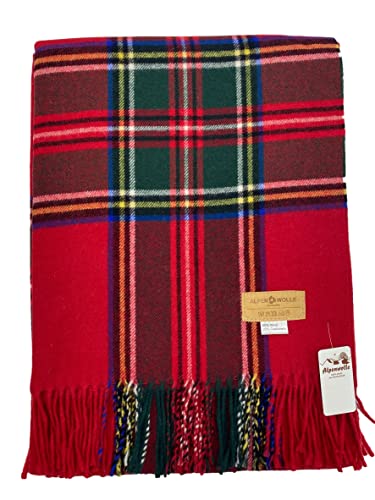 Plaid en cachemire Irlande couverture chaude en laine mérinos avec franges