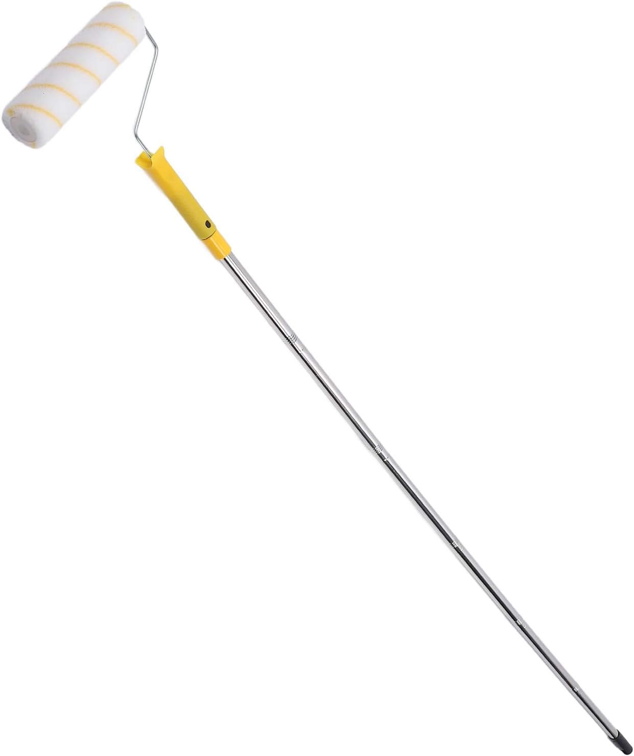 Paint Roller Kit with Covers Stainless Steel Rods Brush Tray Professional Wall Painting Tool Kit for Ceiling Furniture