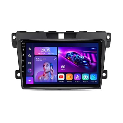 ✔ Modelli compatibili: questa autoradio è adatta per MAZDA CX-7 CX7 CX 7 2007 - 2014. Design touchscreen HD 1080P da 9 pollici con alta risoluzione fino a 1280 x 720. Con la funzione schermo diviso, supporta la visualizzazione di due interfacce applicative contemporaneamente.