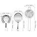 3-IN-1 Cocktail Strainer Set, Includes Julep, Hawthorne, Fine Mesh Strainer, Food Grade 304 Stainless Steel, Complete Set Covering All Cocktail Straining Techniques, Essential Home Bar Tools