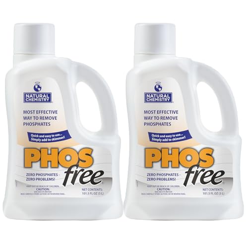 Natural Chemistry Phosfree, 3 L, 2 Pack, Phosphate Remover, Quick and Easy to Use, Improves Filter Performance, Reduces Pool Maintenance