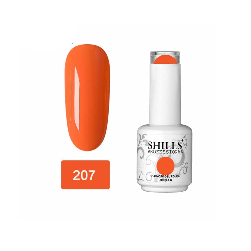 Image of SHILLS PROFESSIONAL UV /LED Soak Off Gel Polish (Gel nail polish) Nail art nail polish Color Shade 207