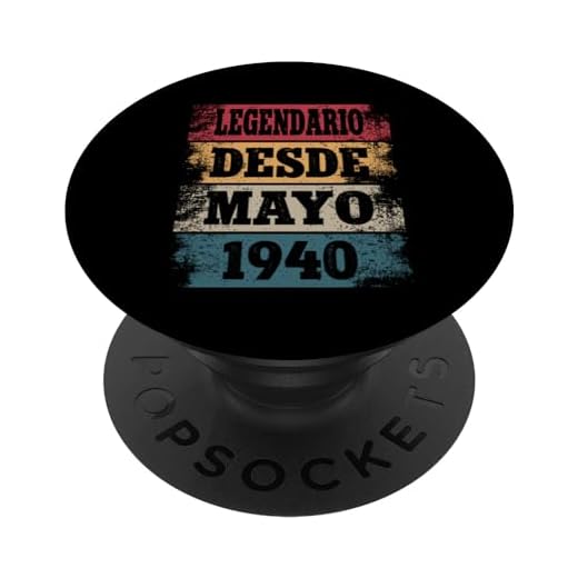 Legendario Desde Marzo 1940 - Cumpleaños 84 Años PopSockets PopGrip Intercambiable