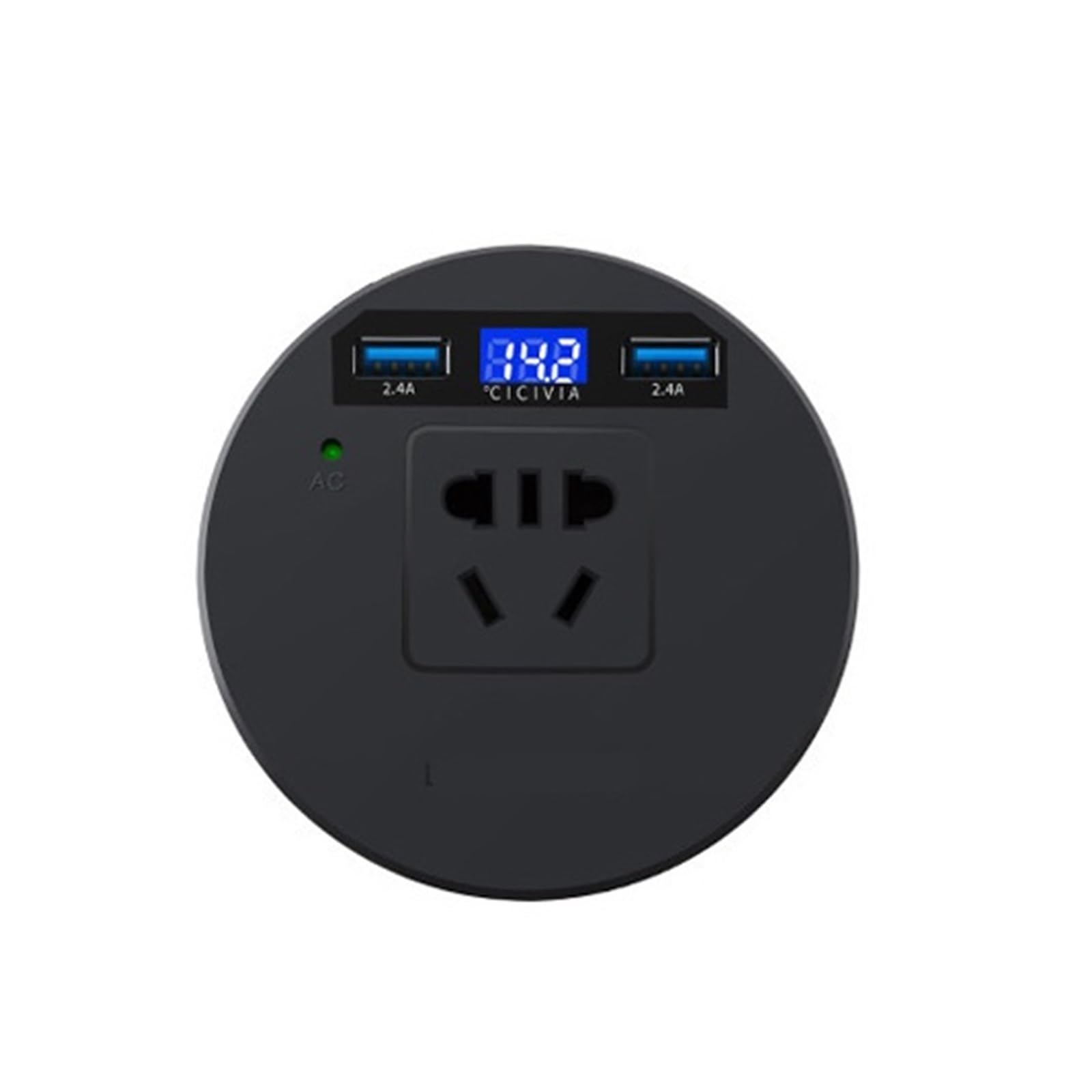 Onduleur intelligent 12V 24V à 220V avec chargeur voiture embarqué