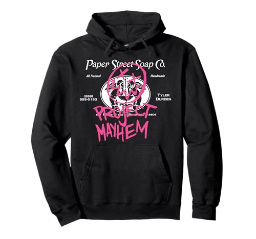 Fight Club 1999 Movie Official Tyler Durden Project Mayhem Pullover Hoodie