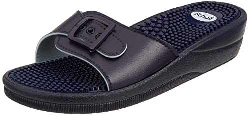 Le ciabatte blu da donna sono disponibili nelle taglie 35-42 / Comode calzature aperte in blu per l'estate - adatte come pantofole da bagno o scarpe da casa