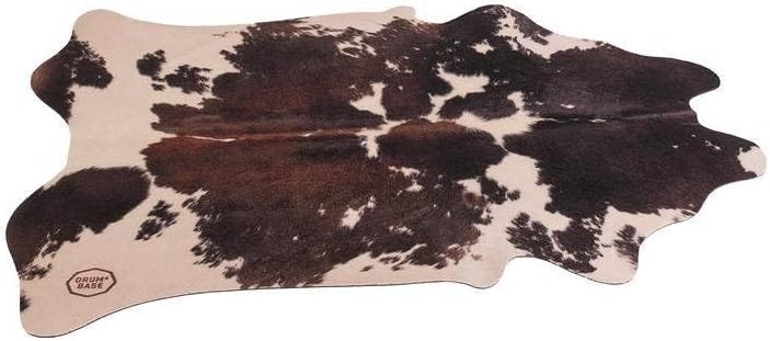 Drum N Base Vegan Cow Drum Rug/Stage Mat - Clara Black/White