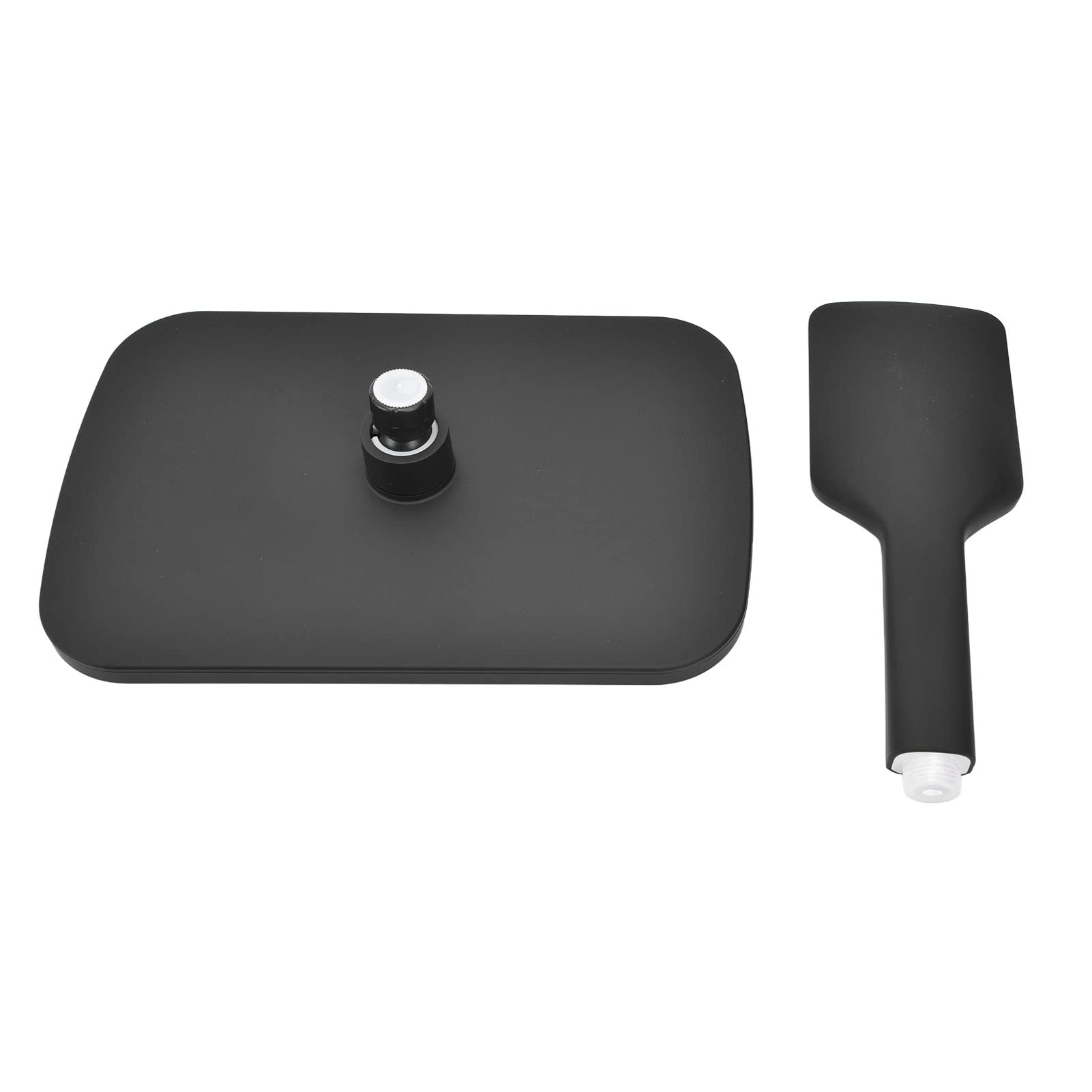 Cabezal de Ducha de Mano Fijo Combo, Cabezal de Ducha de Lluvia con 3 rociadores, Equipo de baño G1/2 Negro