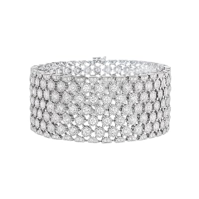 Hypatia 17.25 Carat Diamond Bracelet in 18K White Gold