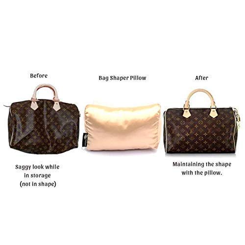 Miniatura 6 de Satin Pillow Luxury Bag Shaper in Champagne Compatible for the Designer Bag Speedy 25