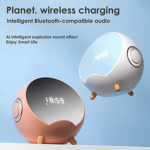 Wekker Q8 Draadloze Luidspreker High Fidelity Voice Control Multifunctionele Bluetooth-Compatibel 5.0 Snel Opladen… - Image 3