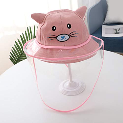 Para Crianças De Bebê Anti-cuspir Chapéus De Proteção Cap Tampa Segurança Exterior - Rosa