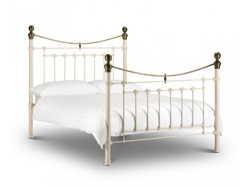 Julian Bowen Victoria 5' Bed - Stone White