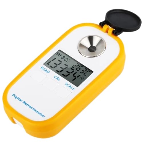Refractometer, Auto Refractometer Digital Beer Refractometer Wort Hydrometer Brix 50% Alcohol Concentration Meter Wine Alcohol Teste,for Honey,ph Refractometer
