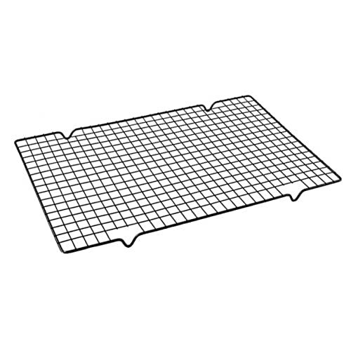 VICASKY Outdoor Non Stick Barbecue Net and Cooling Grate Multi Purpose Iron Rack for Grilling and Baking for Cakes Cookies and Hot Dishes Versatile Kitchen Tool for Home