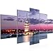 Produktbild Runa Art - Bilder Istanbul Türkei 200 x 100 cm 5 Teilig XXL Wanddekoration Design Violett 604851a