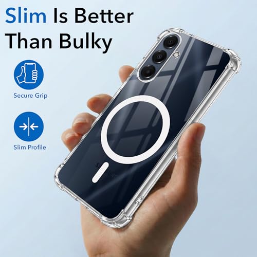 Image of Jkobi Shockproof Crystal-Clear Back Cover for Samsung Galaxy A16 5G (Magsafe Wireless Support | Drop & Camera Protection | Hard Polycarbonate)