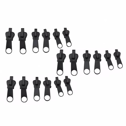 Kit de reparo de zíper universal de 18 peças, ferramenta de reparo de zíper sem costura para jaqueta, malas, bolsas, mochilas