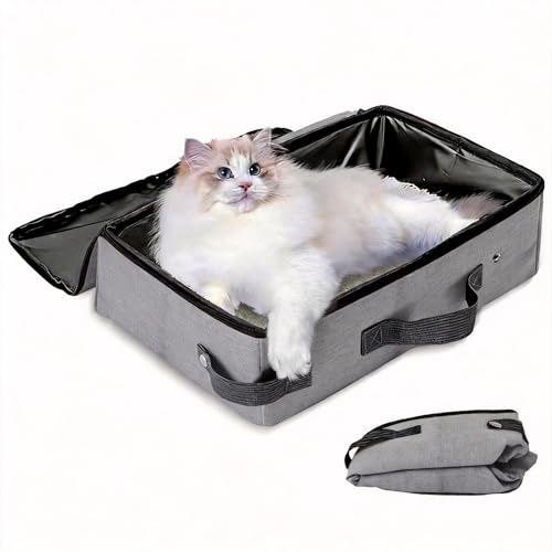 Foldable Travel Litter Box for Cats, 15.75 * 11.82 *