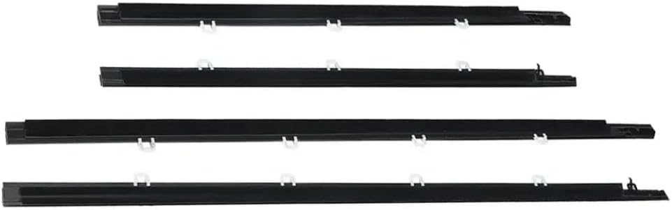 Weatherstrip Seal Belt Compatible with TSX 2009 2010 2011 2012 2013 2014 Front Rear Side Door Window Outside Moulding 72410 TL0 003(Chrome)