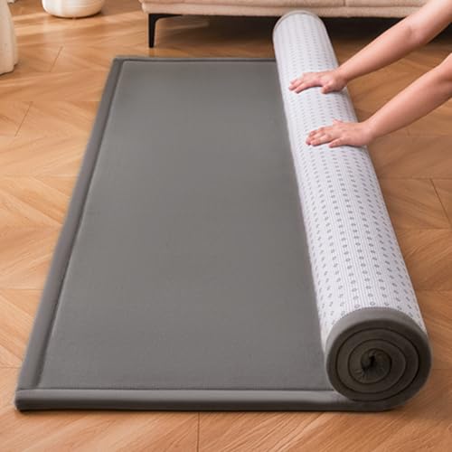 Tapis lavable grand format bleu foncé envers antidérapant