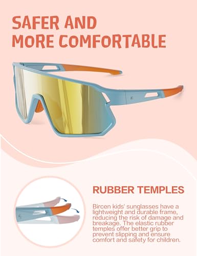 BIRCEN Polarized Baseball Sunglasses for Sports: TR90 Lightweight Running Sunglasses Cycling Glasses for Outdoor — view 6