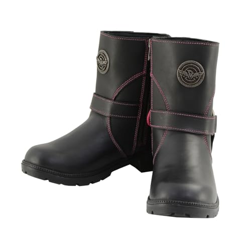 Image of Milwaukee Leather Women's Premium Leather Motorcycle Harness Boots Collection MBL - 6.5