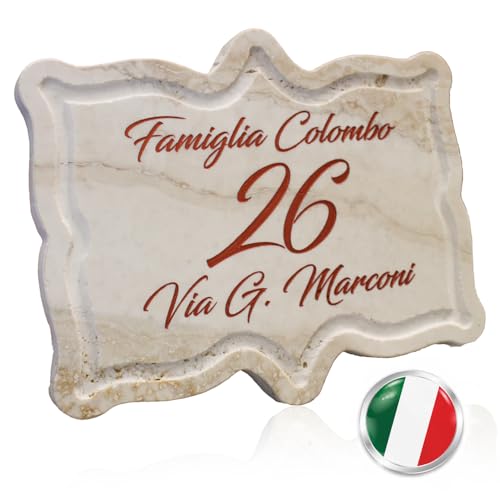 Numero Civico In Pietra Lavica Ceramizzata Cm.13x17 - Foto 9