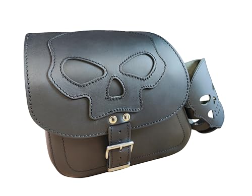 ORLETANOS Schwingentasche Dyna Skull schwarz kompatibel mit Harley Davidson...