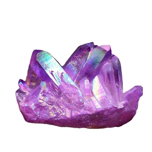Amas de cristaux aura violette 180-200g - Grappe de quartz naturel authentique