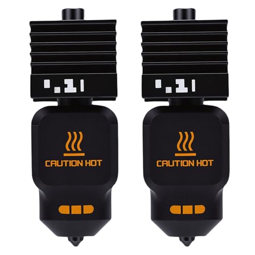 Tosuny Hotend Kit Replacement for Bambu Lab P2S H2D H2S 3D Printer, 0.2mm 0.4mm Extruder Hot End with 2 Silicone Socks, 