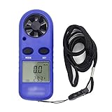 CENPEN Anemómetro portátil Mini anemómetro de la Velocidad del Viento Medidor de Aire Medidor de Viento (Color: Azul)