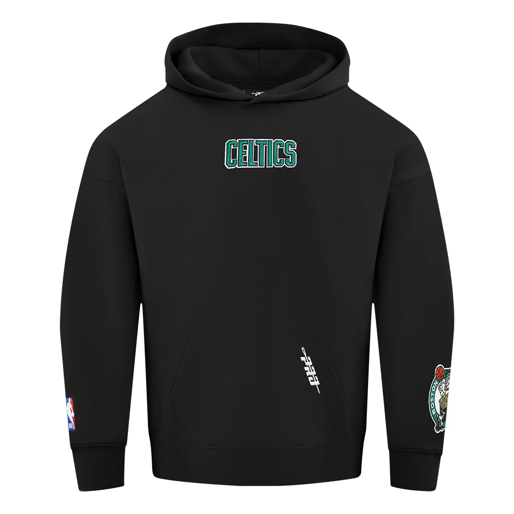 Pro Standard Mens NBA Boston Celtics Wingspan Pull Over Hoodie Black S