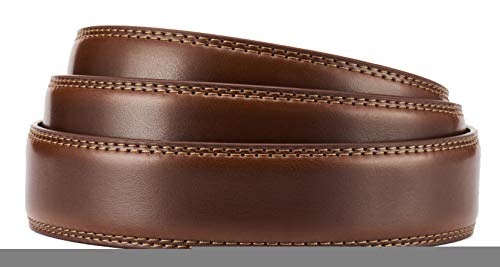 Image of CHAOREN Ratchet Belt Replacement Strap 1 1 /4 inch | Leather Belt Strap for 32mm Slide Click Buckle